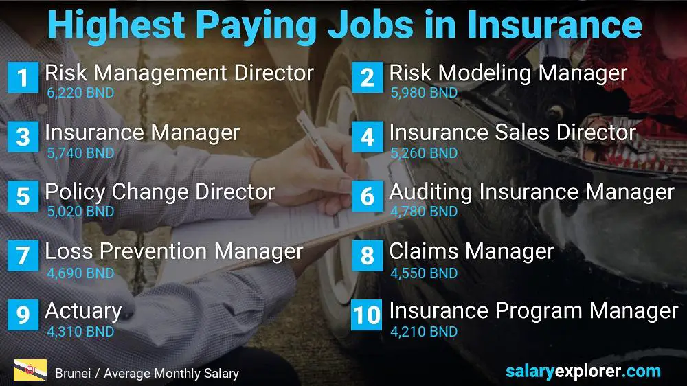Highest Paying Jobs in Insurance - Brunei