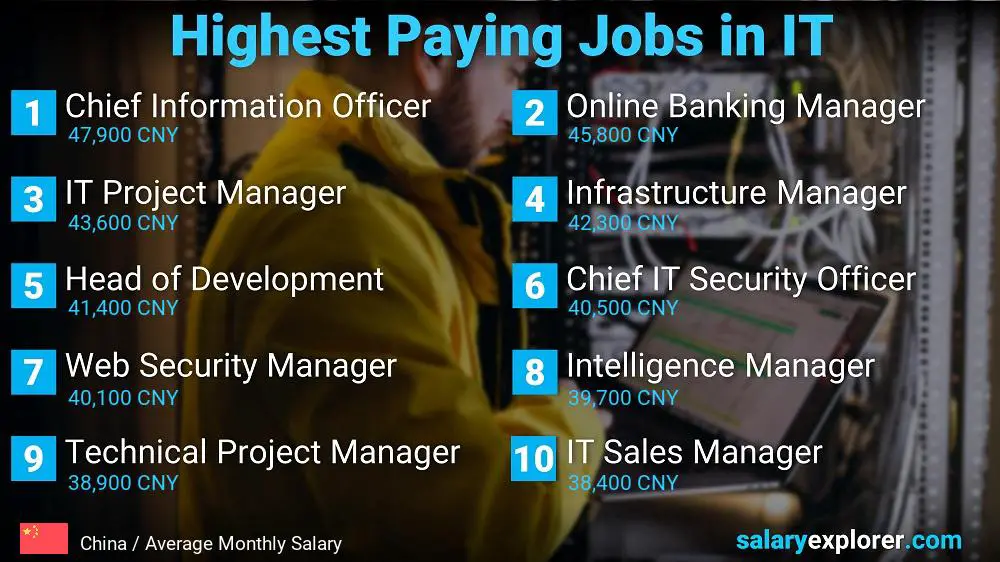 Highest Paying Jobs in Information Technology - China