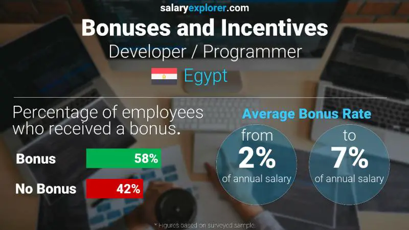 Annual Salary Bonus Rate Egypt Developer / Programmer