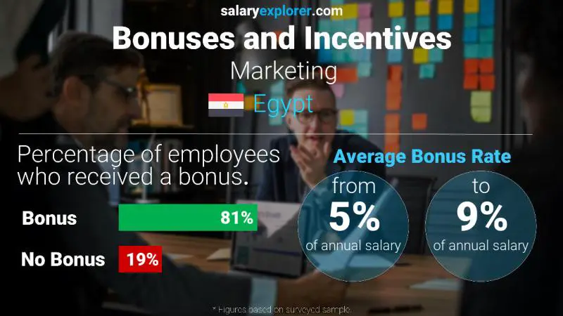 Annual Salary Bonus Rate Egypt Marketing