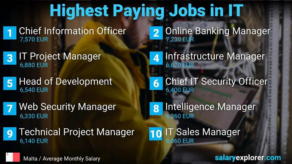 Highest Paying Jobs in Information Technology - Malta