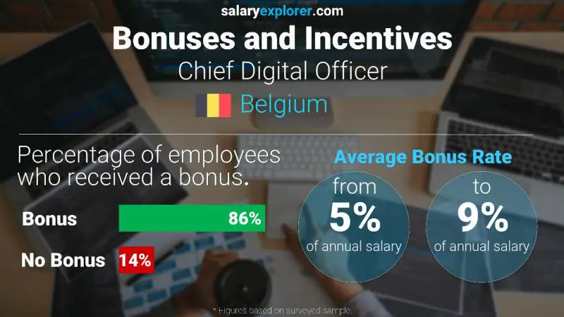 Annual Salary Bonus Rate Belgium Chief Digital Officer