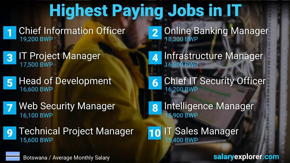 Highest Paying Jobs in Information Technology - Botswana