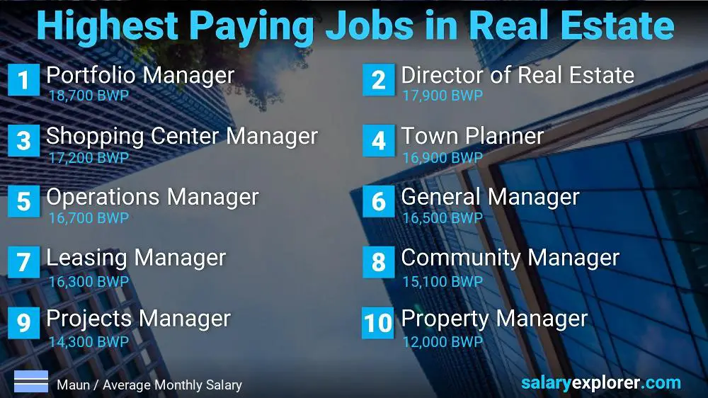 Highly Paid Jobs in Real Estate - Maun