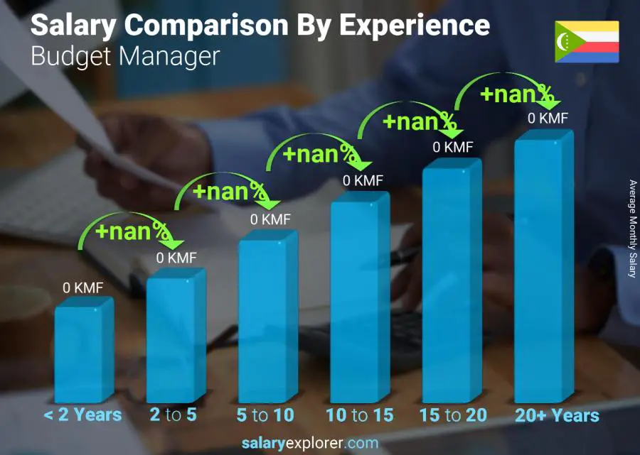 Salary comparison by years of experience monthly Comoros Budget Manager