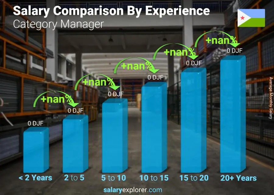 Salary comparison by years of experience monthly Djibouti Category Manager