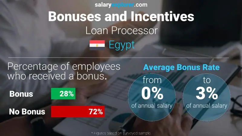 Annual Salary Bonus Rate Egypt Loan Processor