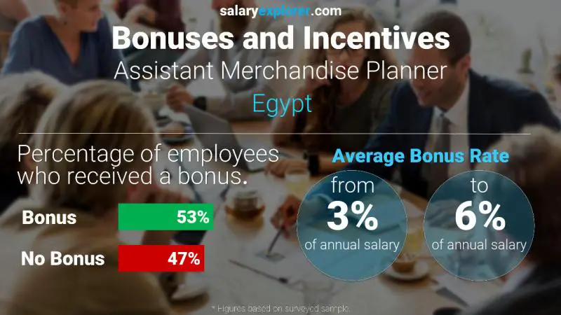 Annual Salary Bonus Rate Egypt Assistant Merchandise Planner