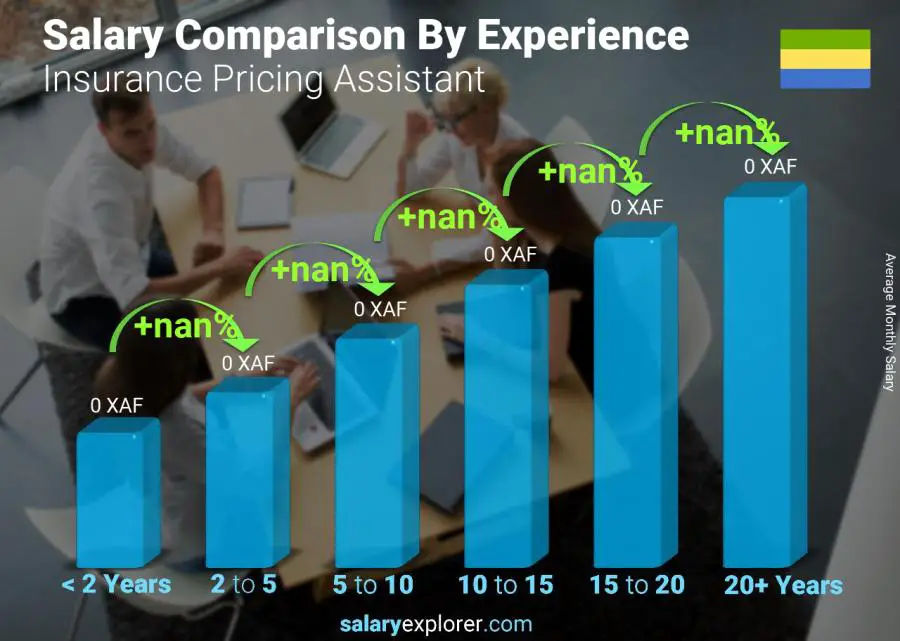 Salary comparison by years of experience monthly Gabon Insurance Pricing Assistant