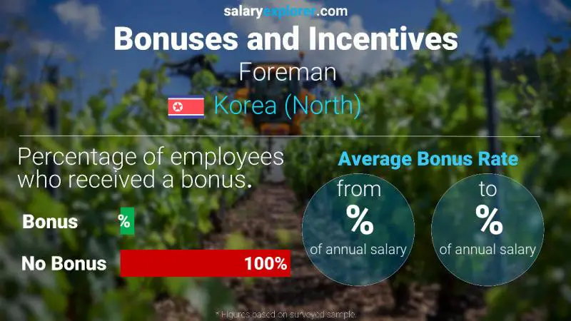 Annual Salary Bonus Rate Korea (North) Foreman
