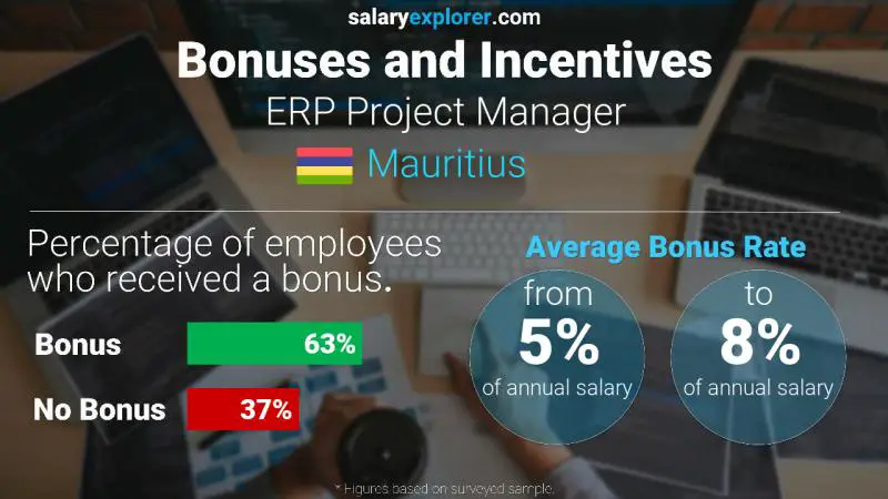 Annual Salary Bonus Rate Mauritius ERP Project Manager