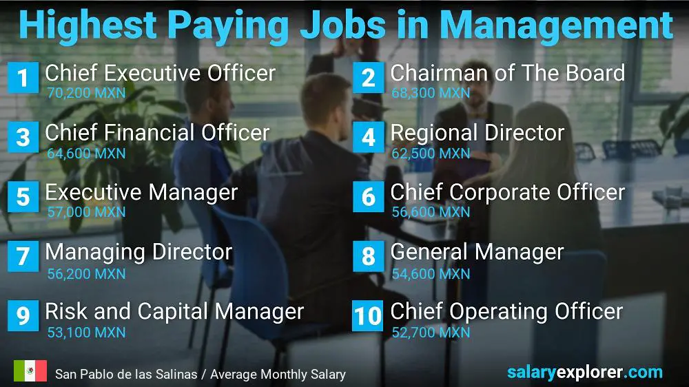 Best Paid Careers in Business Administration - San Pablo de las Salinas