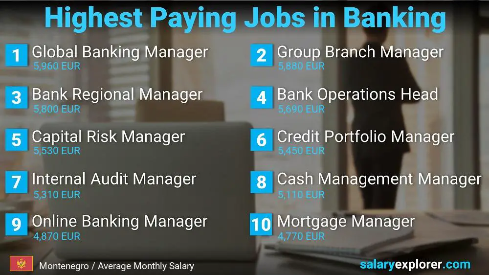 High Salary Jobs in Banking - Montenegro