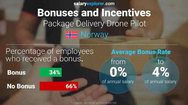 Annual Salary Bonus Rate Norway Package Delivery Drone Pilot