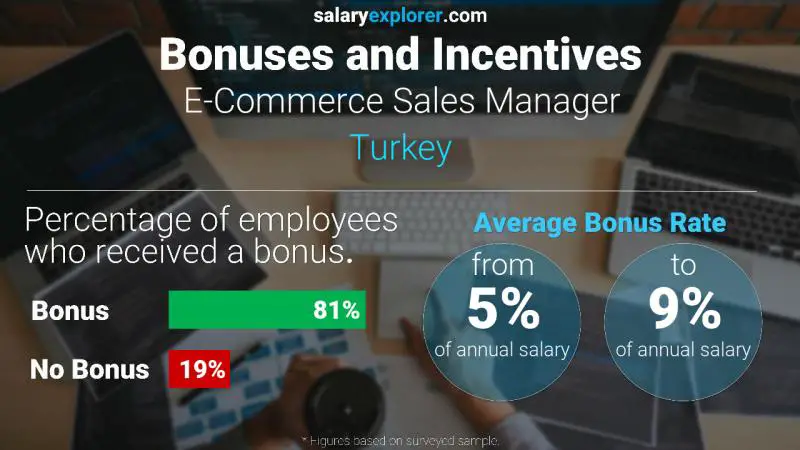 Annual Salary Bonus Rate Turkey E-Commerce Sales Manager