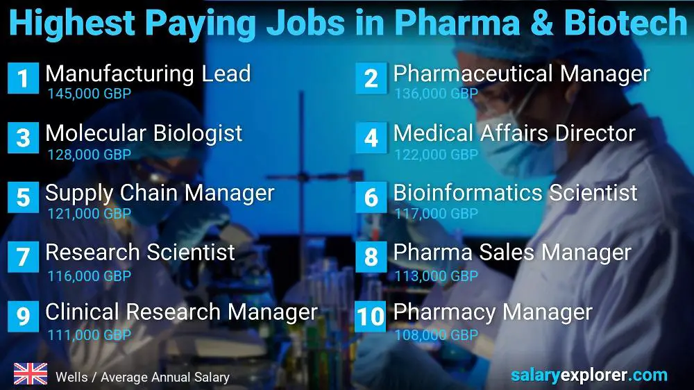 Highest Paying Jobs in Pharmaceutical and Biotechnology - Wells